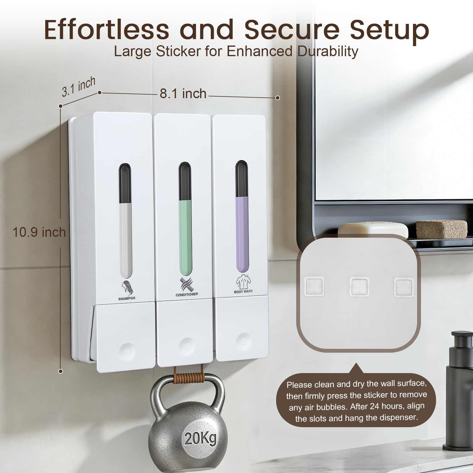 ViserVita top locking mechanism keeps contents secure and spill-free.