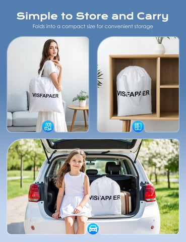VISFAPAER Queen mattress supports up to 650 lbs for versatile hosting.