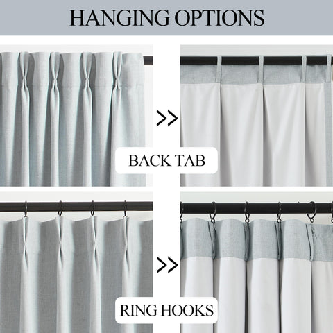 Vision Home back tabs hanging option shows versatile installation for different rooms