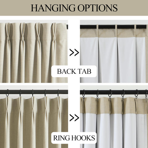 Vision Home sand curtains include 18 hooks for easy installation.