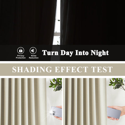 Vision Home sand linen-blend texture curtains with natural look for living spaces