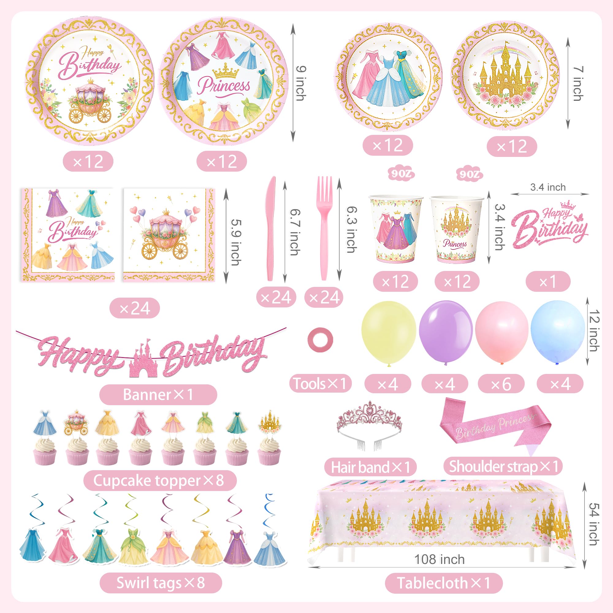 Vistico Princess napkins coordinated with plates for a complete look