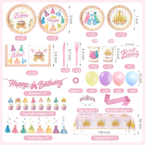 Vistico Princess napkins coordinated with plates for a complete look