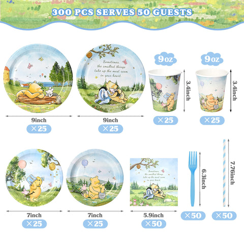 Vistico Winnie Bear cups for cold drinks and spill-resistant party use.