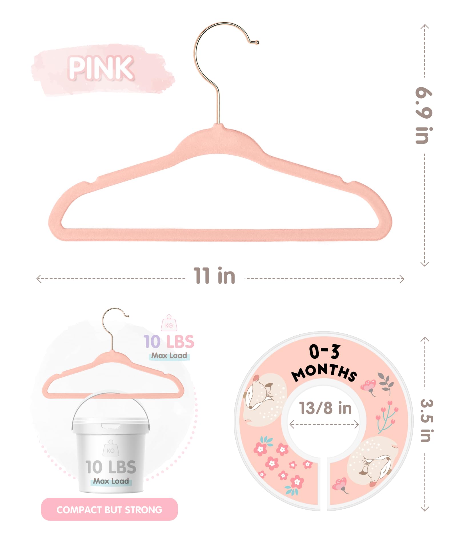 VIS'V non-slip hangers prevent clothes from slipping off during daily changes.