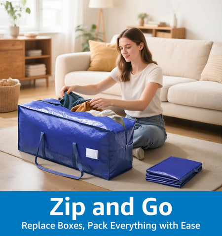 VISVEIL 23-gallon bags hold bulky bedding and clothing with room to spare