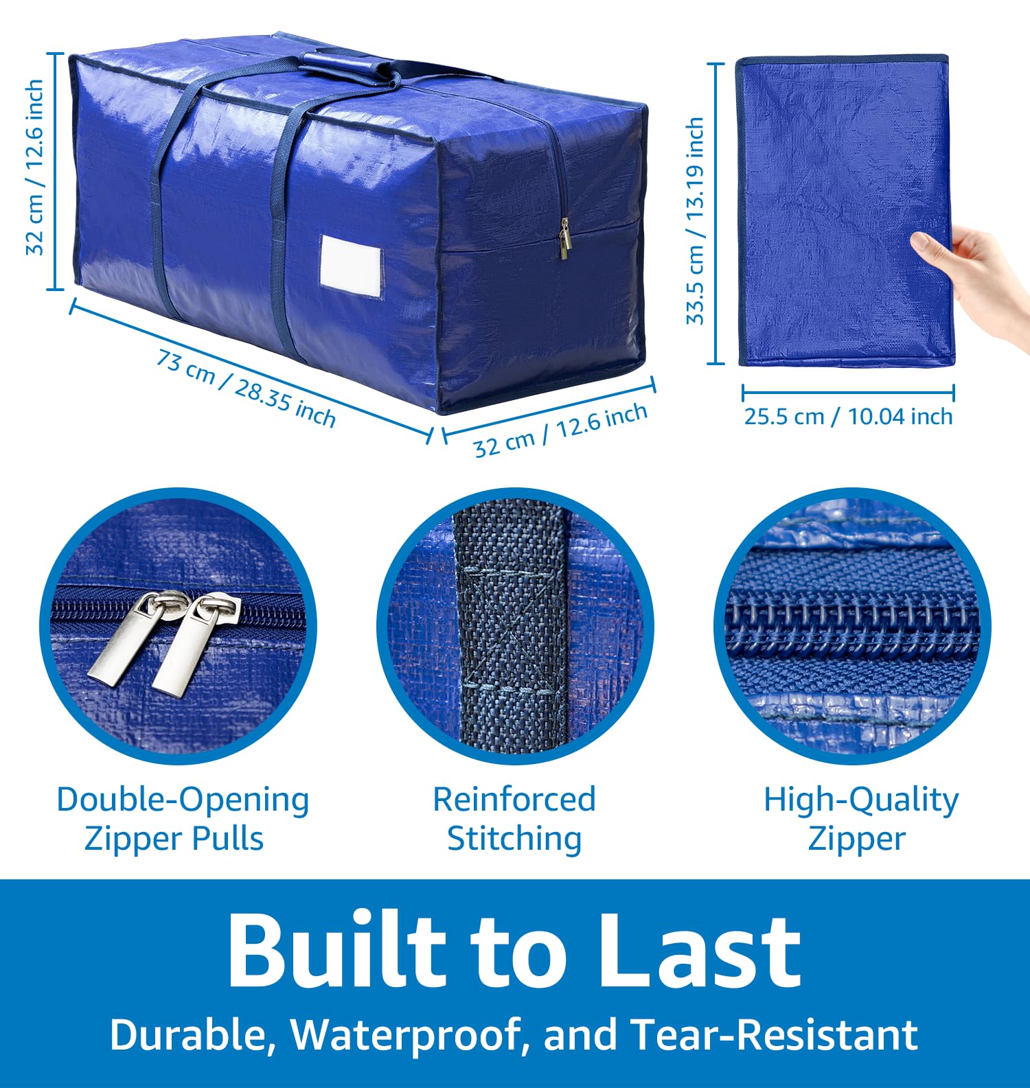 VISVEIL bags suit moving, camping, dorm organization, travel, and home storage