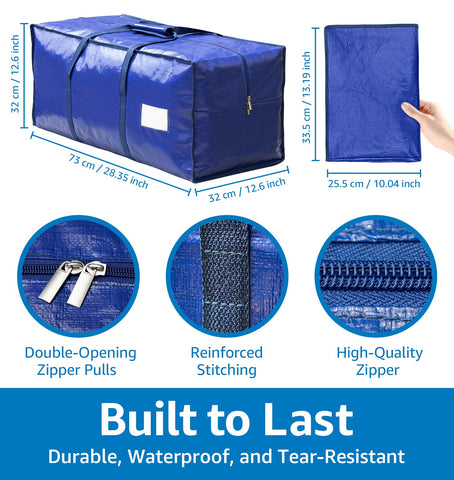 VISVEIL bags suit moving, camping, dorm organization, travel, and home storage