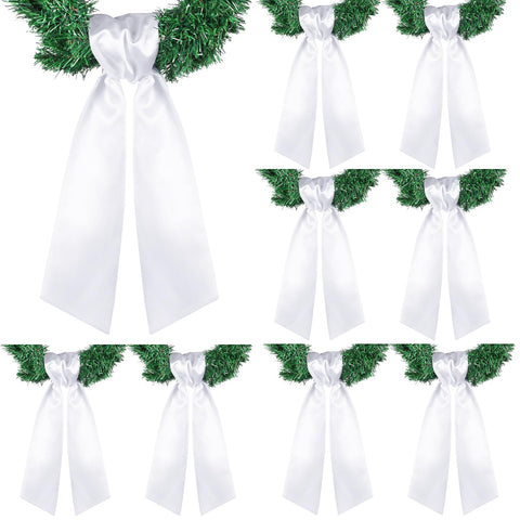 VitalCozy wreath sash front-door white in 4.49 x 56.3 in for versatile decor