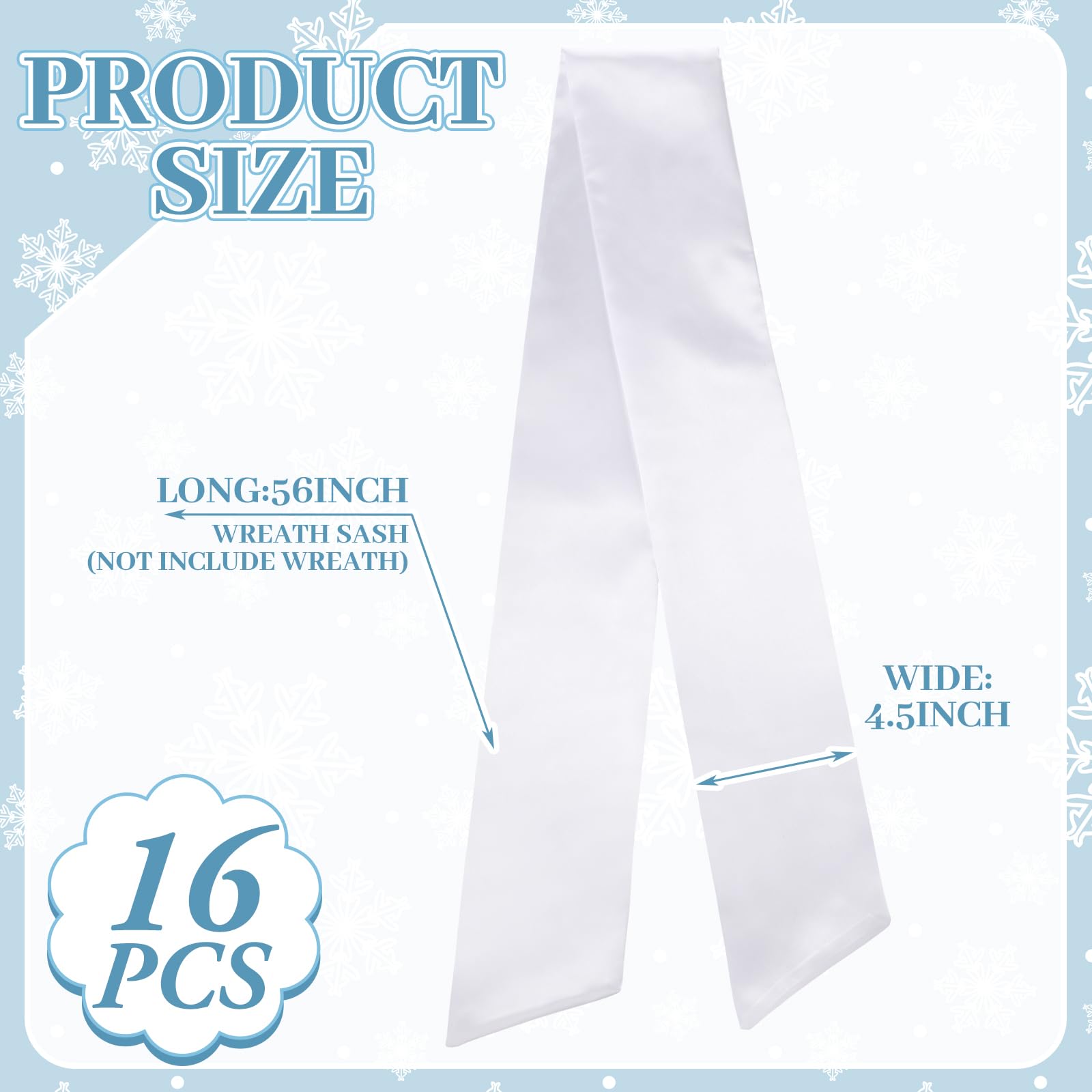 VitalCozy blank canvas wreath sash ready for embroidery and personalized designs.