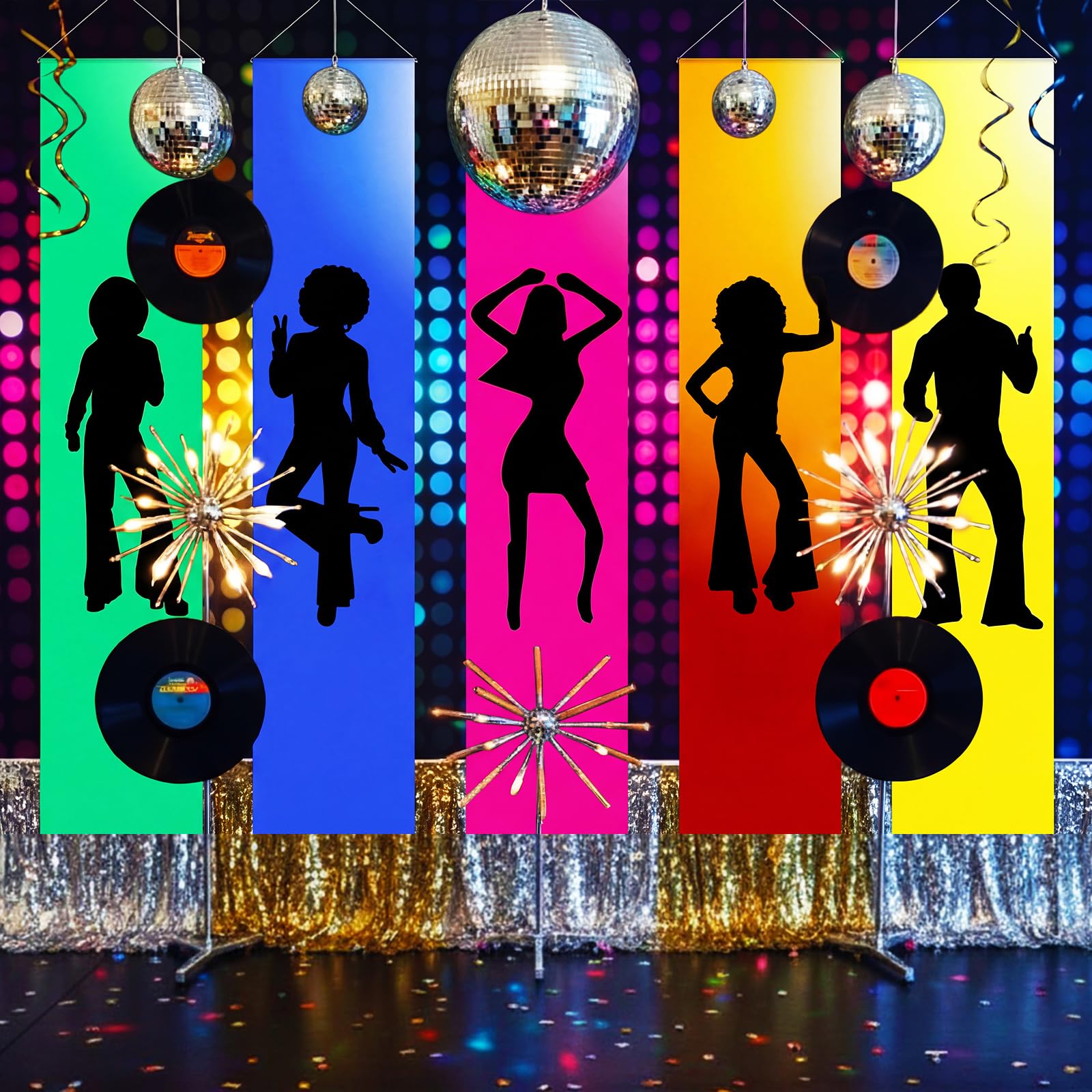 VitalCozy retro party banner pack energizes any room