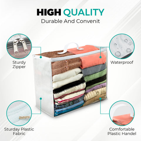 VitalUp bedding and linen storage bag suitable for sheets, blankets, and seasonal textiles.