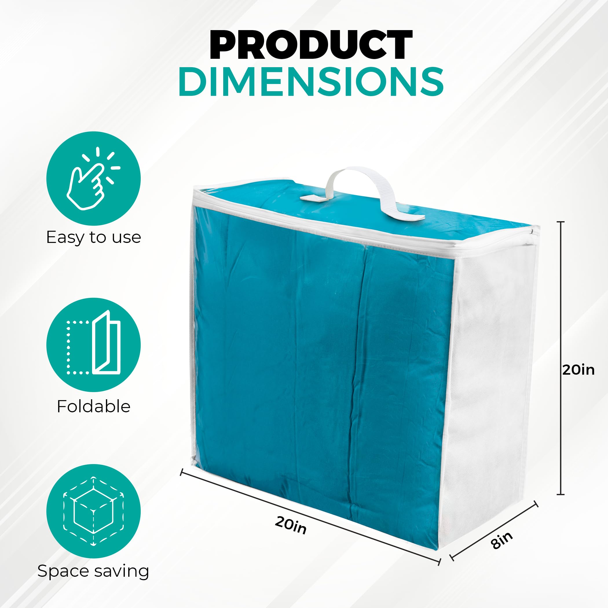 VitalUp king-size storage bags offer spacious capacity for comforters.