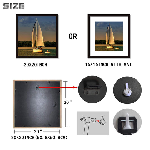 VITOIVE wall mounting ready frame with vertical and horizontal hanging hooks.