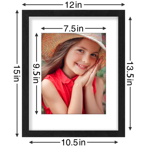 Vittanly 11x14 frame set with mat for 8x10 photos.