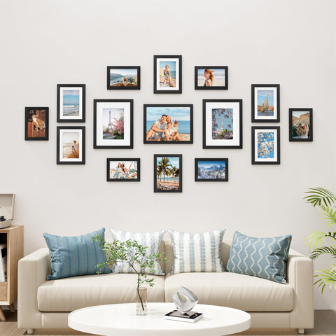 Vittanly 5x7 frame set for a cozy bedroom gallery wall.