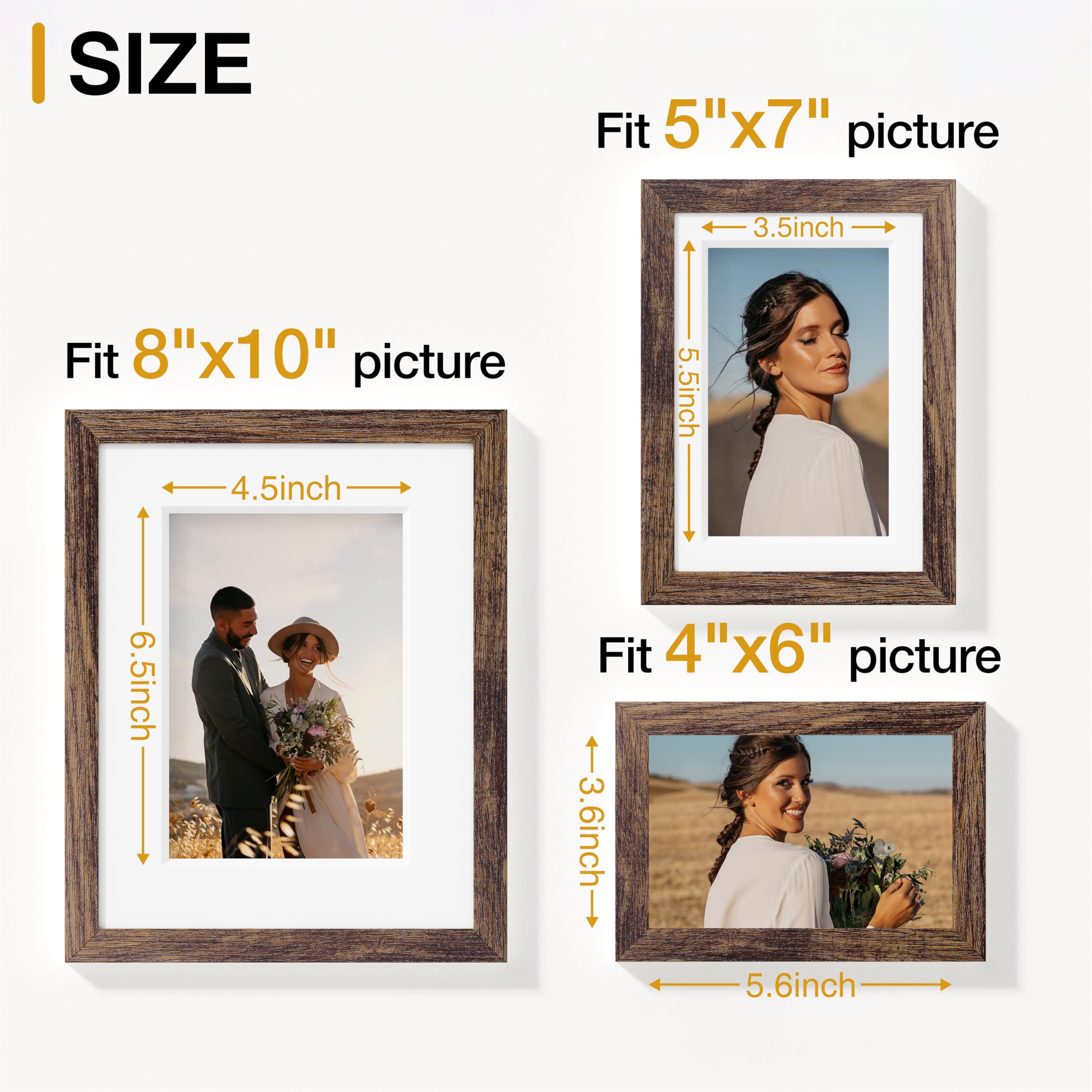 Vittanly 15-pack collage frame 4x6 on shelf display enhances small photos