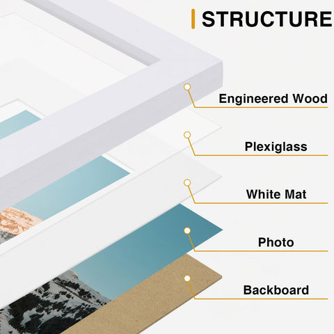 Vittanly 15-pack 4x6 tabletop frames for desks and shelves