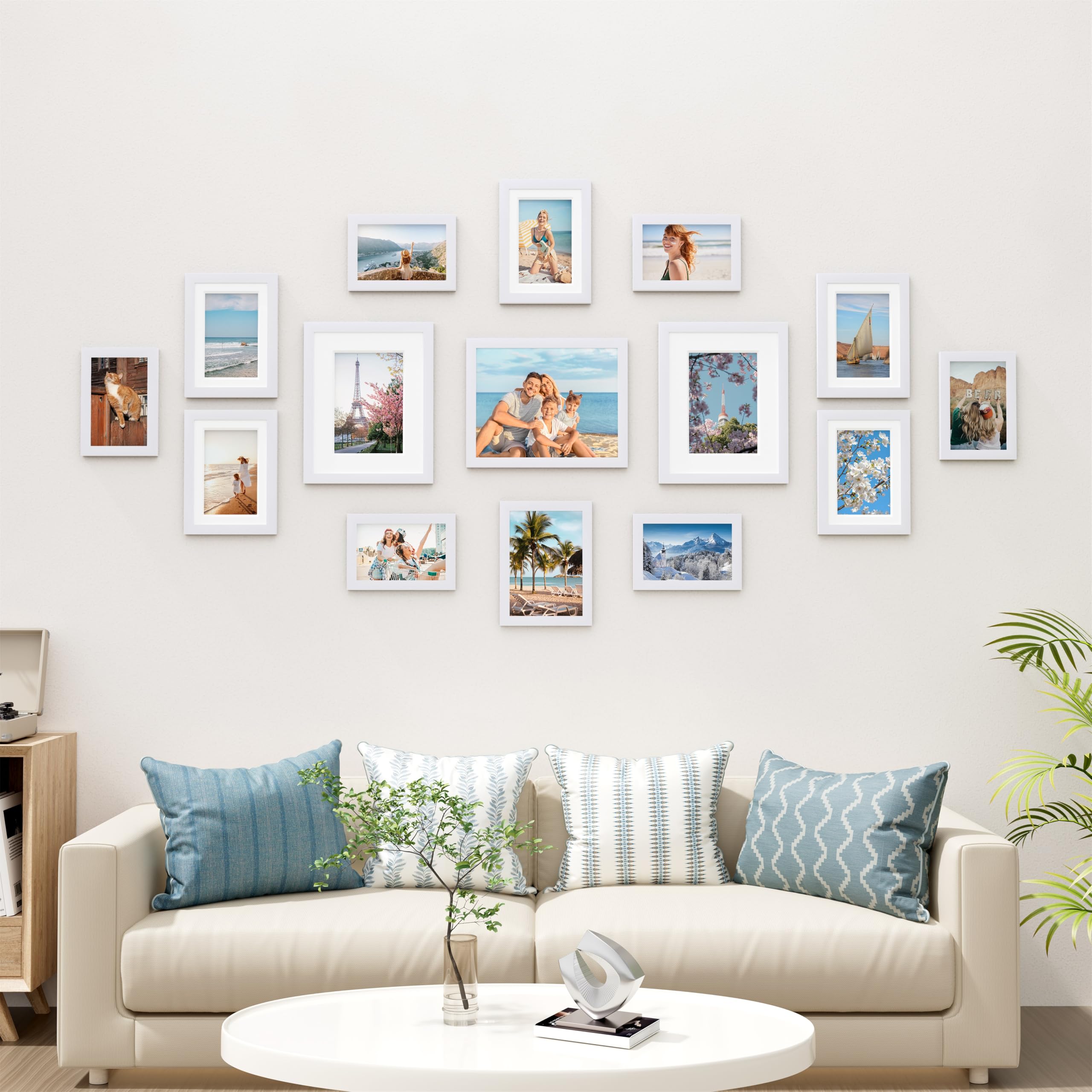 Vittanly 15-pack 8x10 tabletop frames ideal for shelves and desks
