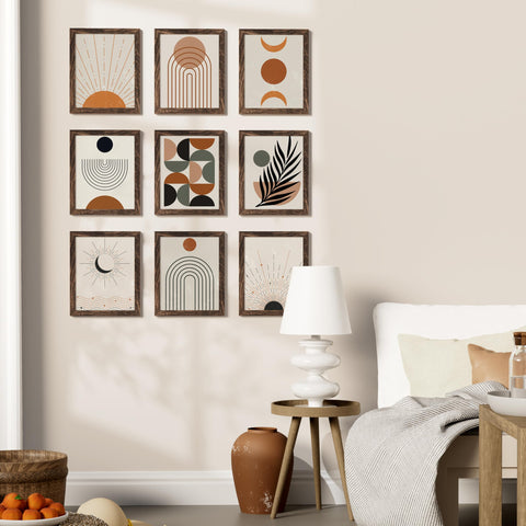 Vittanly brown engineered wood frame adds warm, classic vibe