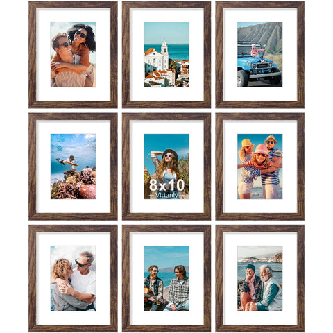 Vittanly 8x10 frames front view with crystal-clear plexiglass protection