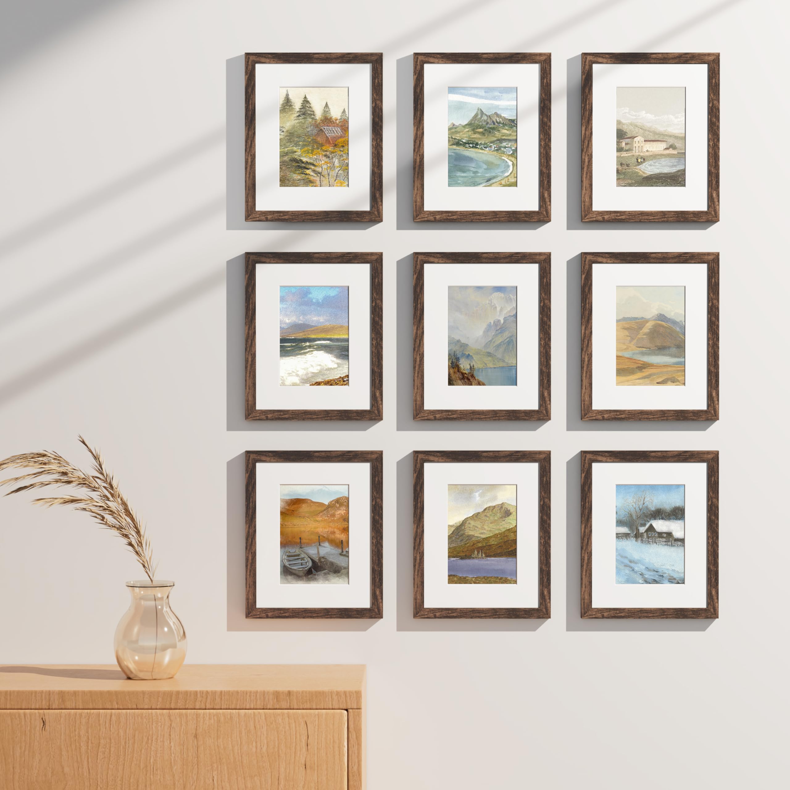Vittanly frames offer wall hanging with horizontal or vertical layout