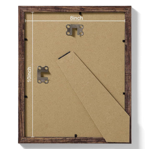 Vittanly frames sit on a table with an included easel stand