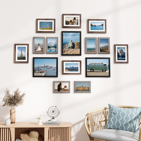 Vittanly acid-free matting detail protects photos during display.