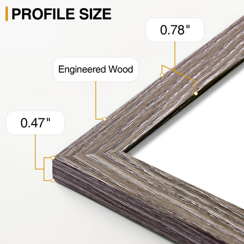 Vittanly frame back hooks for easy vertical or horizontal hanging.