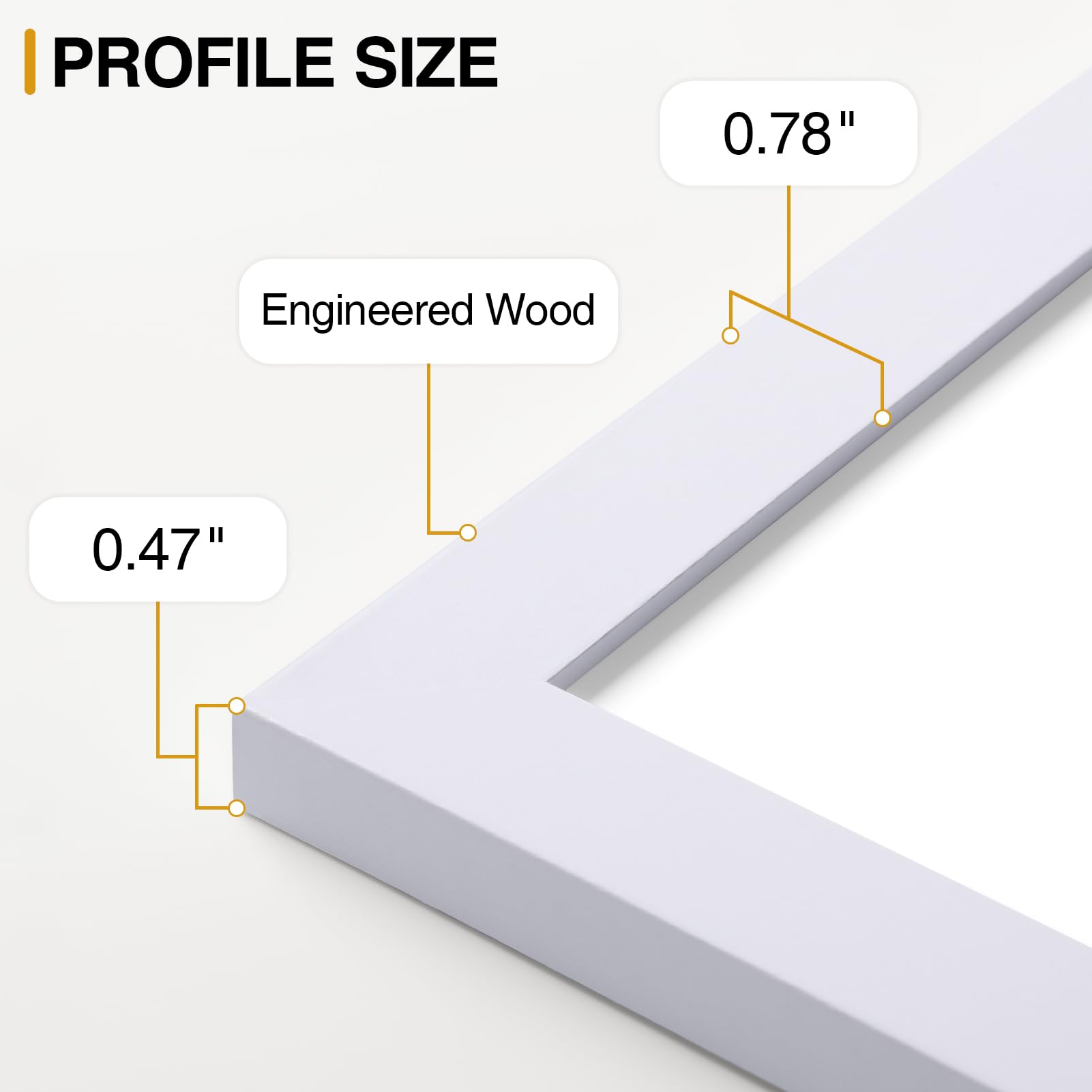 Vittanly sturdy frames with plexiglass detail protect photos