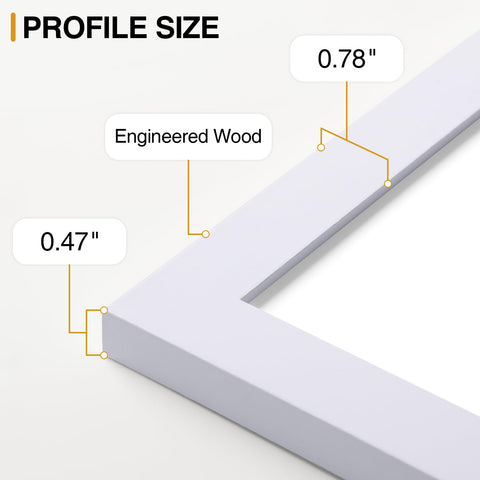Vittanly sturdy frames with plexiglass detail protect photos