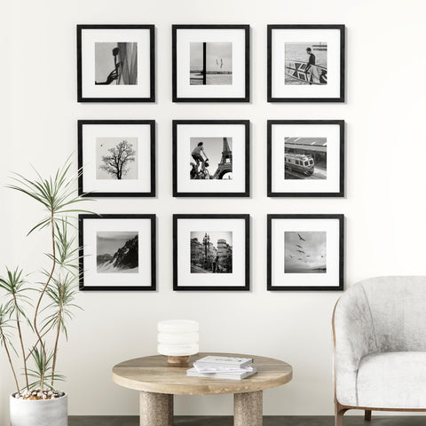Vittanly collage-ready frames support mixed-size layouts for gallery walls