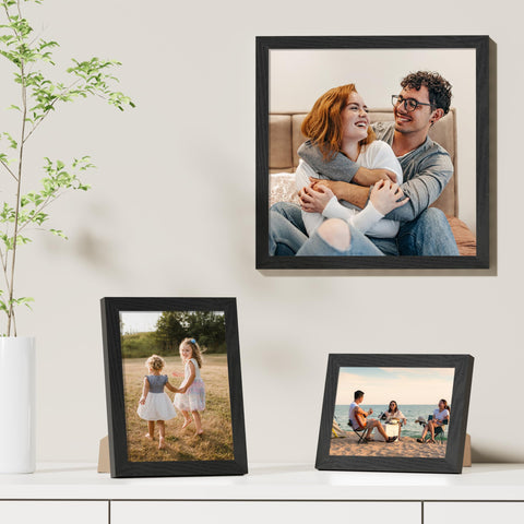 Vittanly wall mount frame with hooks for easy hanging