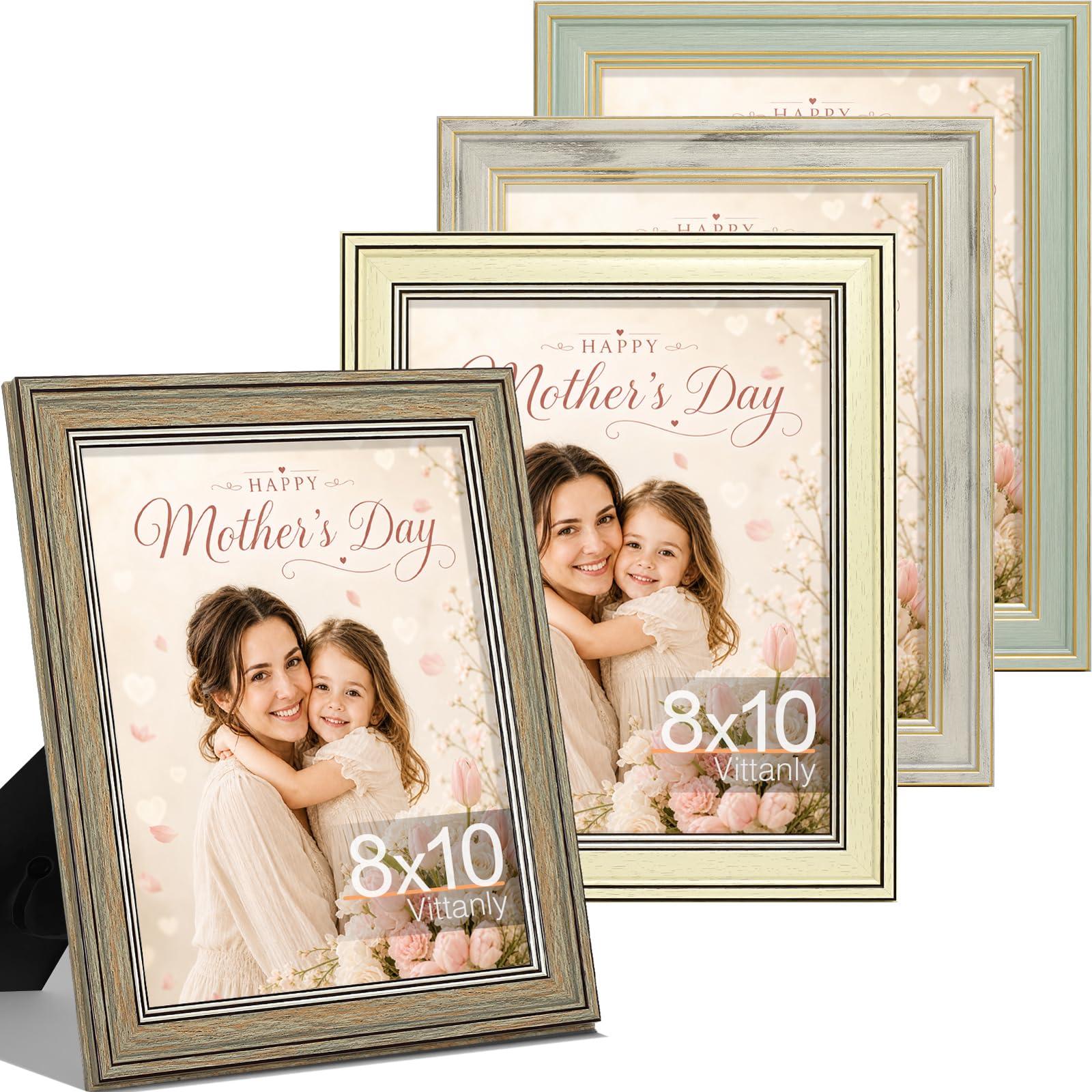Vittanly 8x10 frame set front view for a stylish wall display