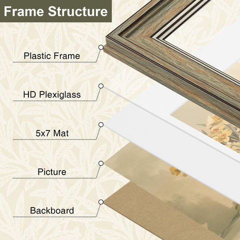 Vittanly rustic farmhouse photo frames add warmth to any room