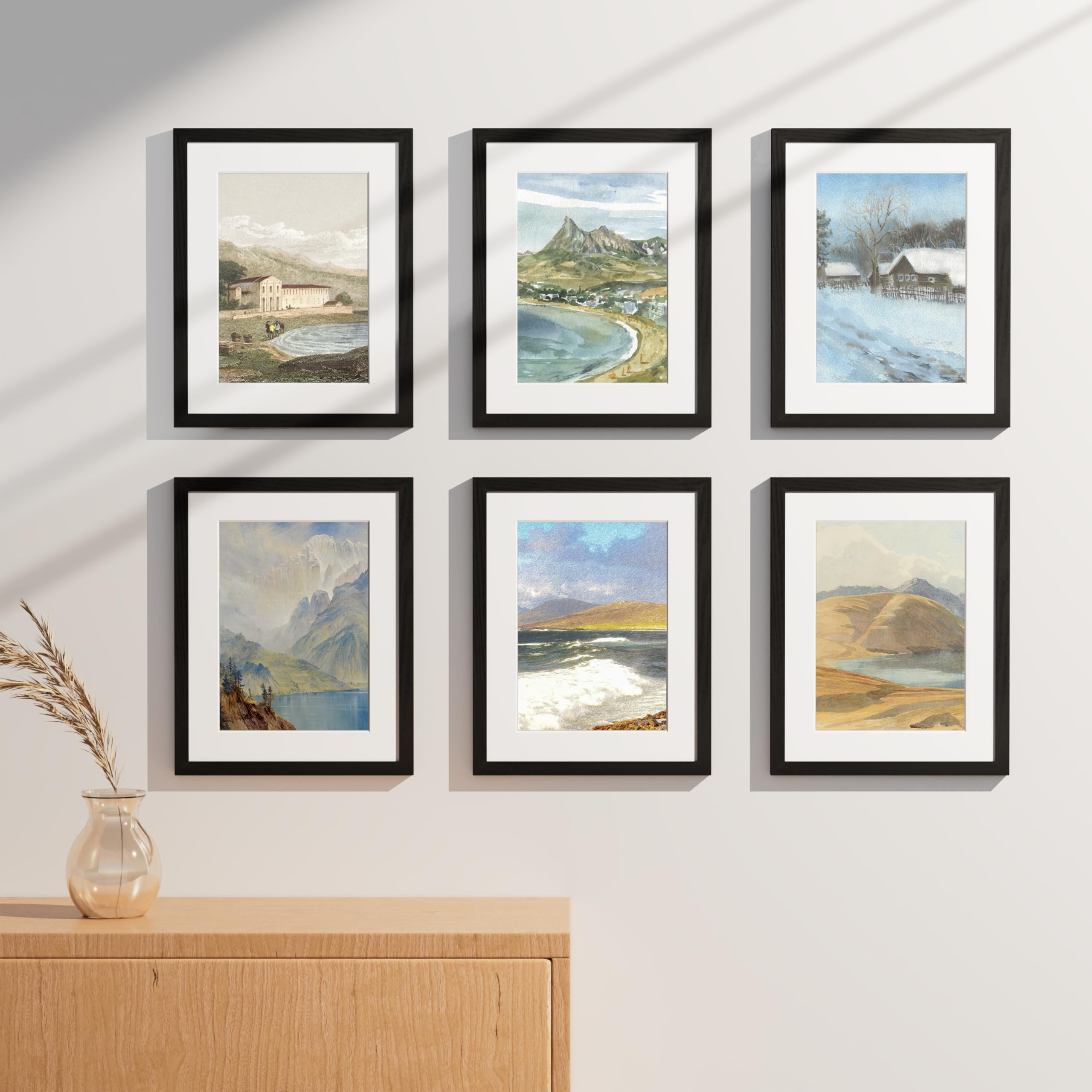 Tabletop display with horizontal orientation using Vittanly frame.