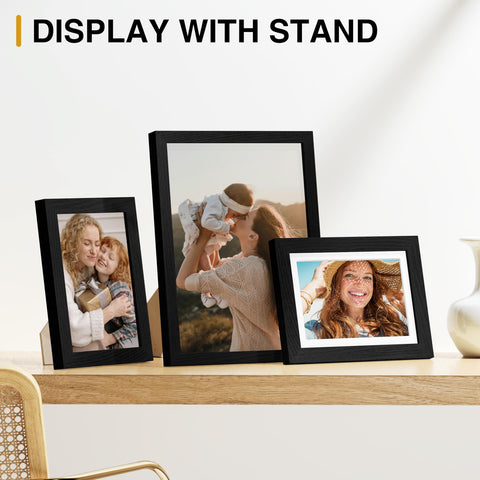 Vittanly tabletop stand included for easy tabletop display.