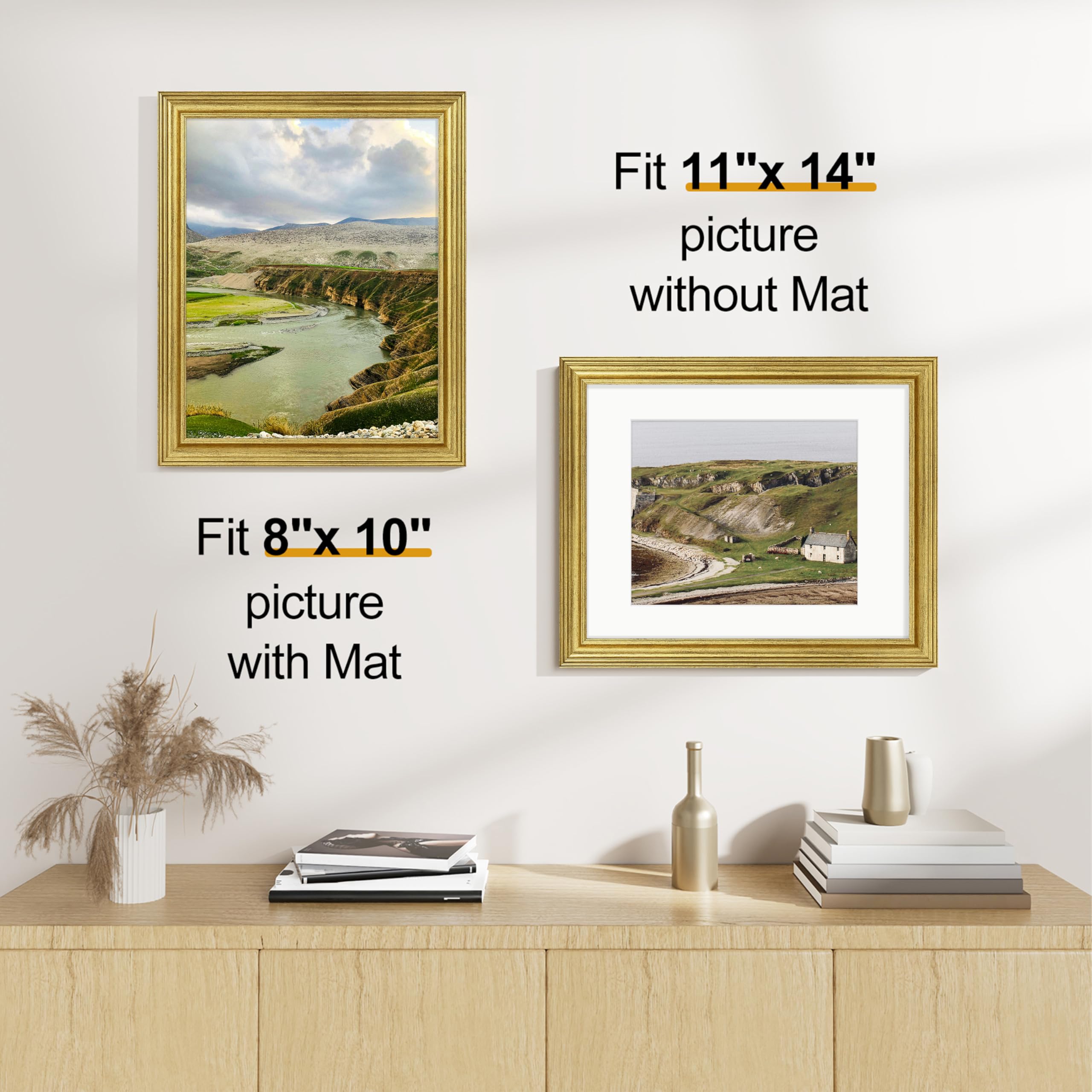 Vittanly wall frame close-up showing clear HD Plexiglass and crisp clarity.