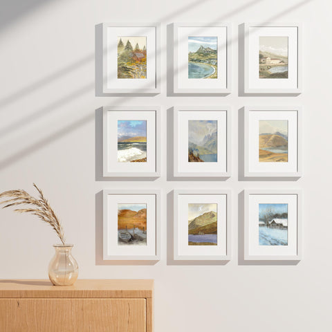 Vittanly frames showing wall hooks and easel back for display