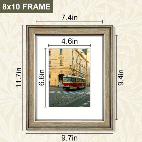 Vittanly frames with white mats fit 5x7 photos neatly
