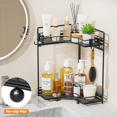 Easy assembly of the organizer with quick countertop setup.