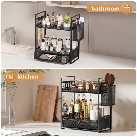 VITVITI kitchen spice rack alternative for jars and bottles