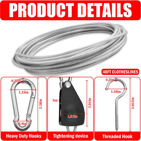 VIVBOO metal hooks kit ensures secure, simple installation.
