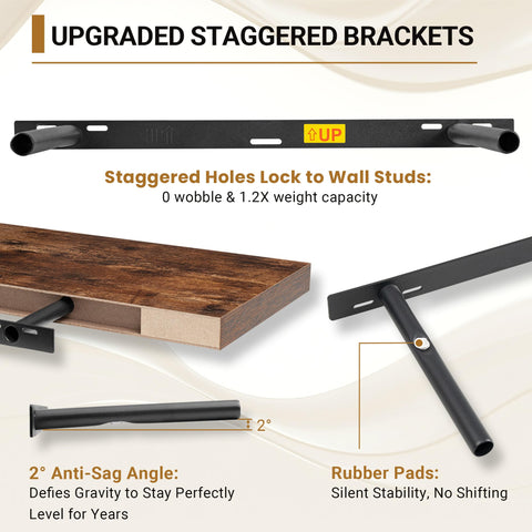 Vivelove wall shelves mounted in living room for versatile display and storage