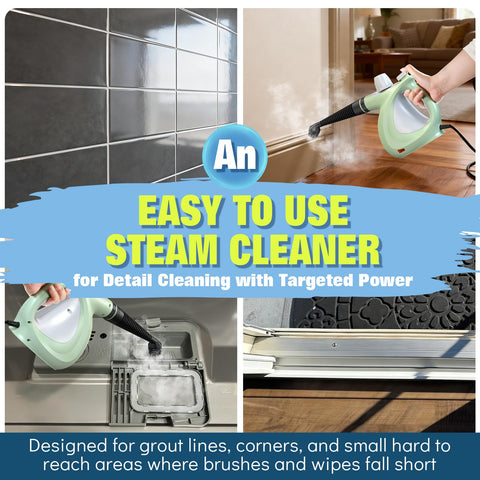 Vivibyan steam cleaner tackles floors, tiles, and kitchen surfaces efficiently.
