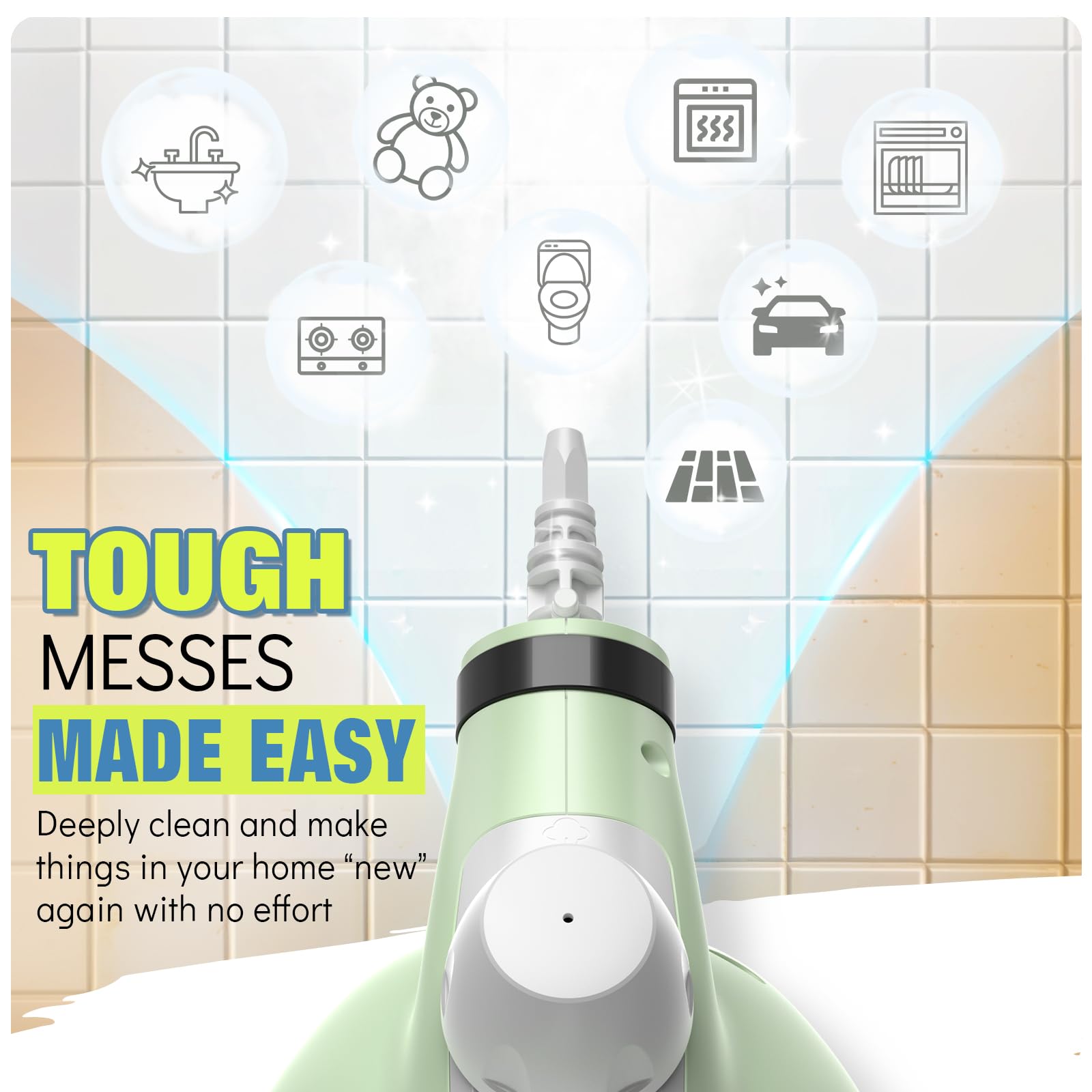 Vivibyan pneumatic safety cap keeps steam contained during use.
