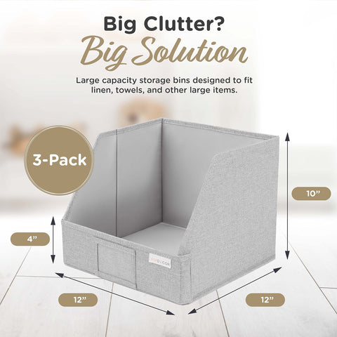 VIVIDECOR sweater box on top shelf keeps garments visible and reachable.