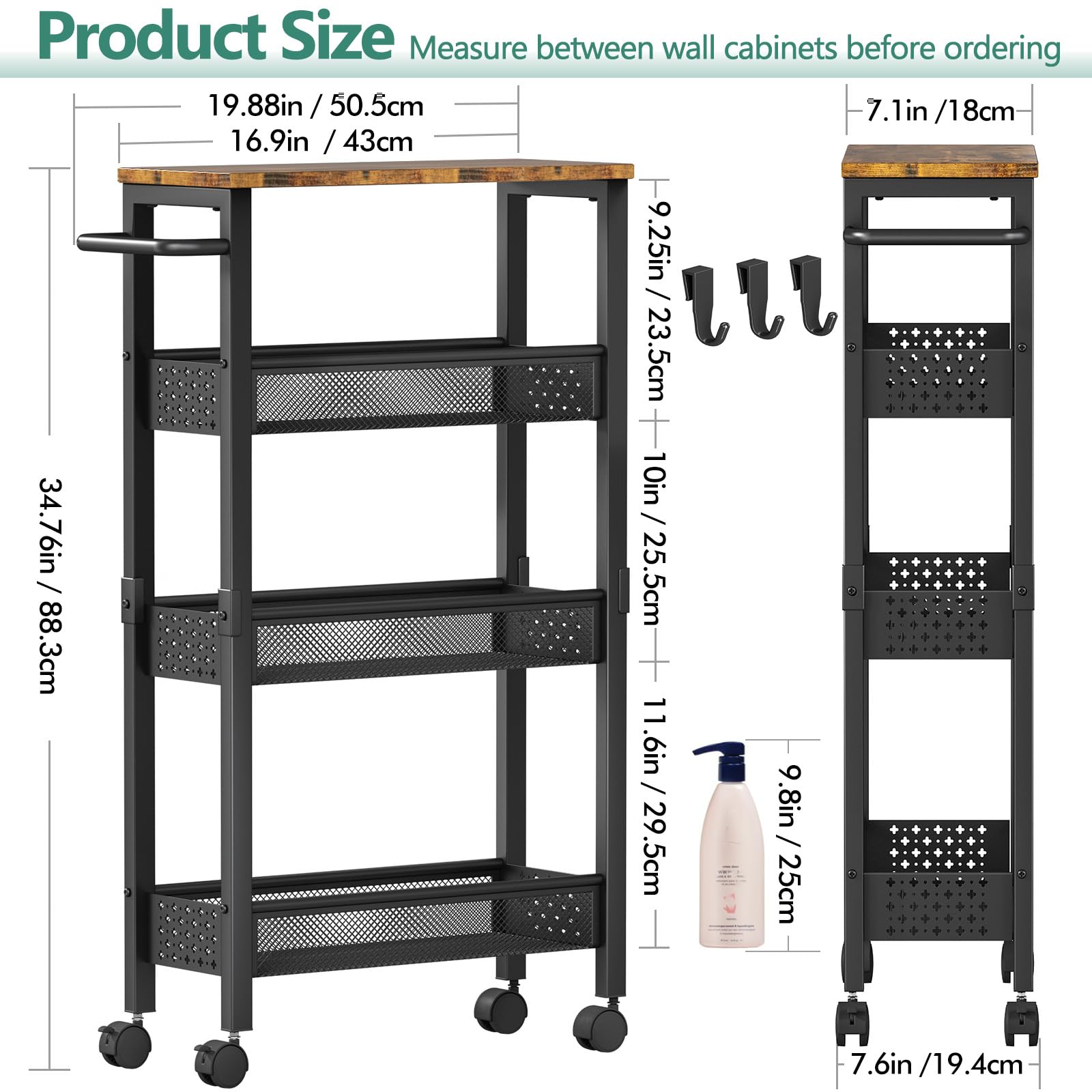 Vivihomety mesh shelves prevent water pooling in humid spaces.