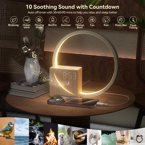 Vivilumens breathing light feature provides a calming bedside ambience