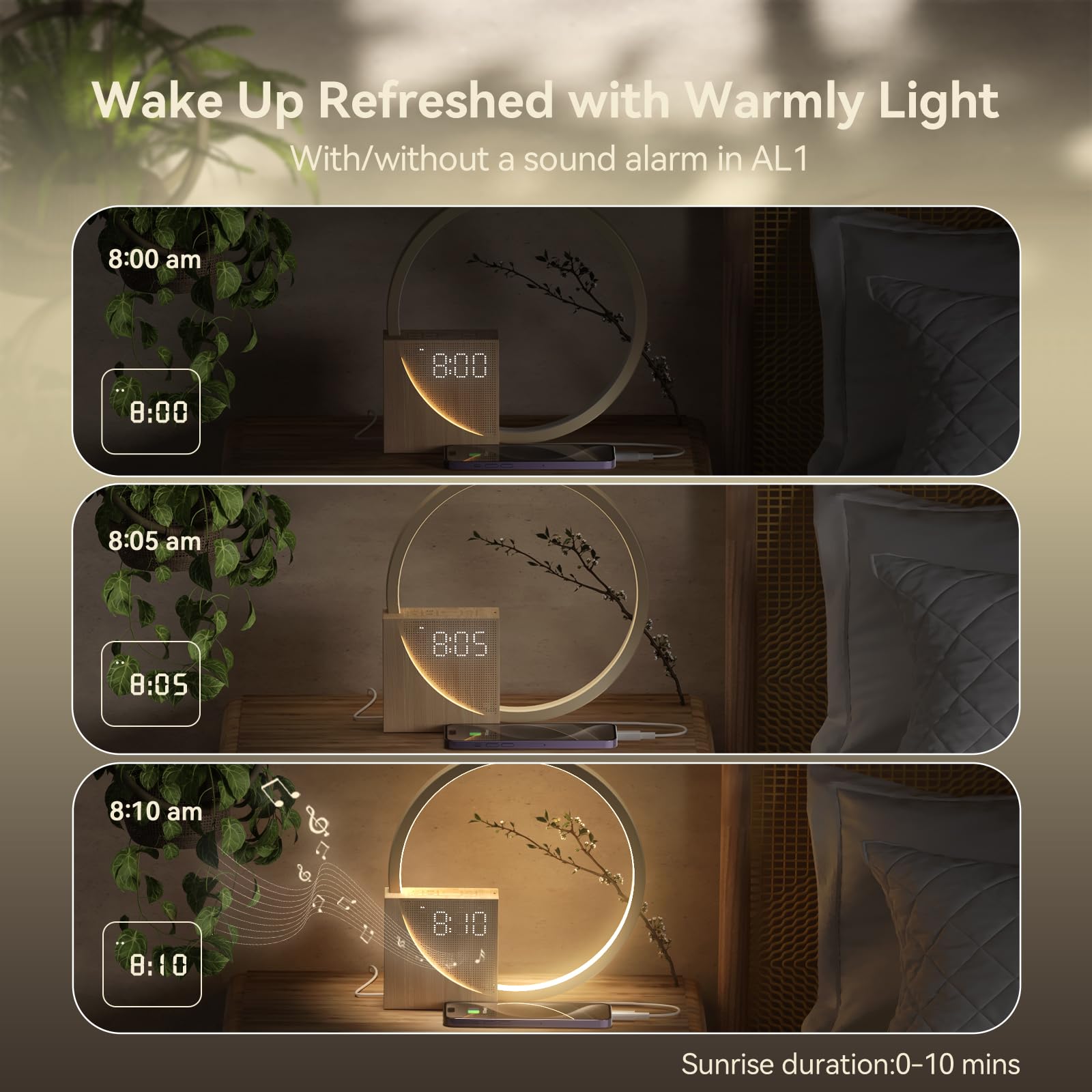 Vivilumens snooze mode aid supports easy wake for heavy sleepers